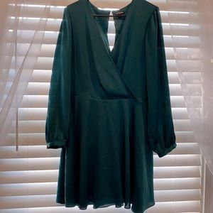 Emerald green dress